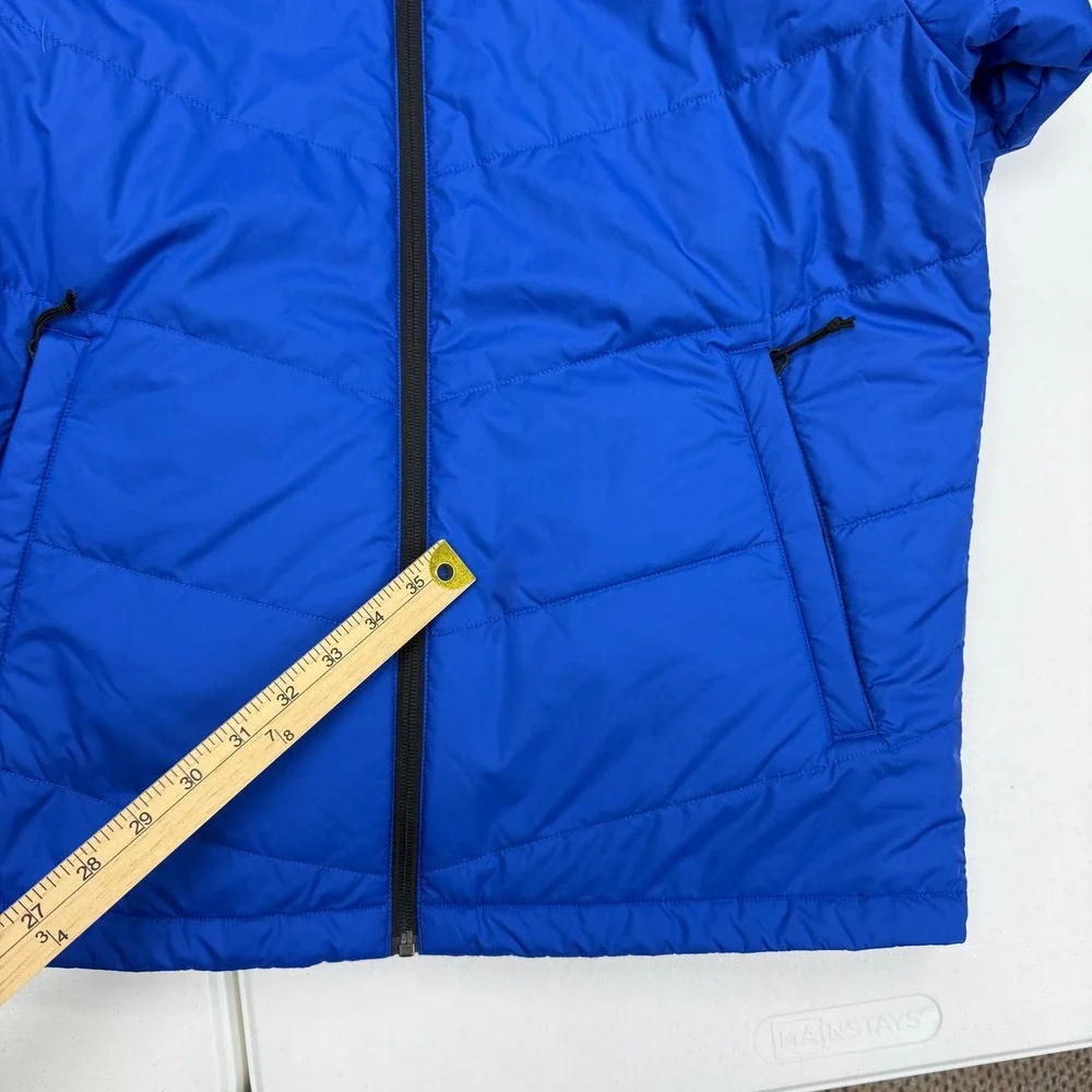 The North‎ Face Mens Blue Quilted Puffer Jacket Full Zip NF0A3XB7 Size M